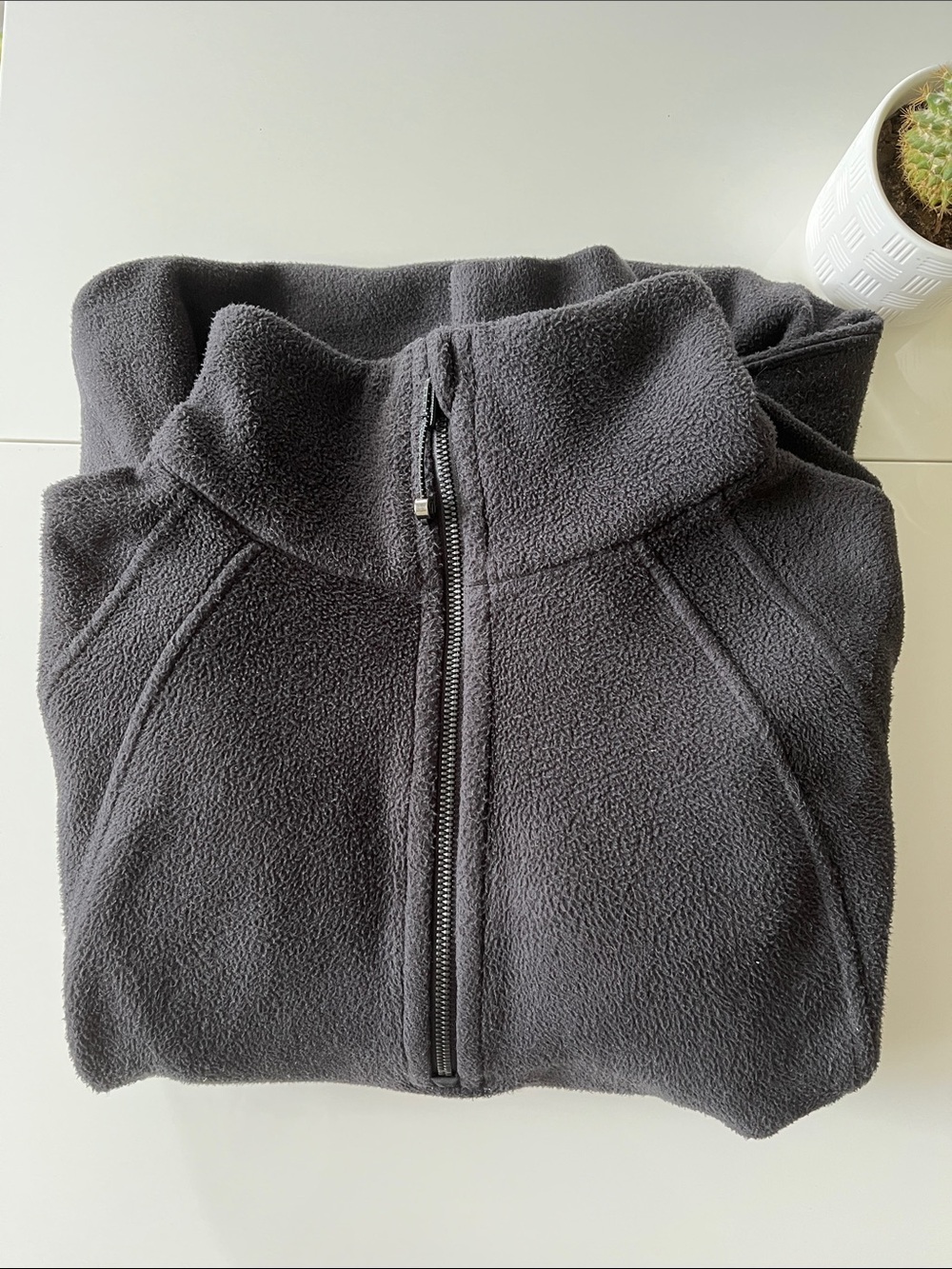 Lululemon Scuba Tumbled Fleece Funnel Neck Half-Zip Pullover Black